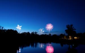 Fireworks, Night, River, Sky wallpaper thumb