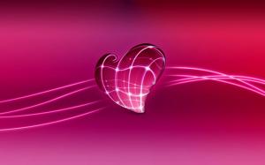 3D Love Heart HD wallpaper thumb