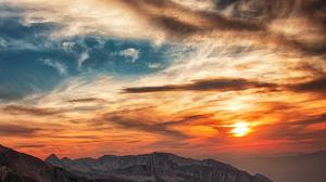 Sunset Over the Mountains wallpaper thumb