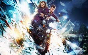 Jenna Louise Coleman Matt Smith in Doctor Who Season 7 wallpaper thumb