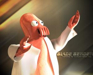 Blade Bender Zoidberg Futurama HD wallpaper thumb