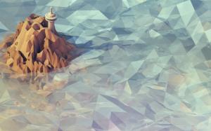 Abstract Mountain Polygon Art HD wallpaper thumb