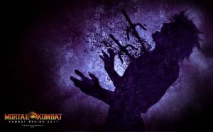 Mortal Kombat Purple Silhouette HD wallpaper thumb