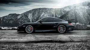 2015 Porsche 911 Carrera Turbo black supercar wallpaper thumb