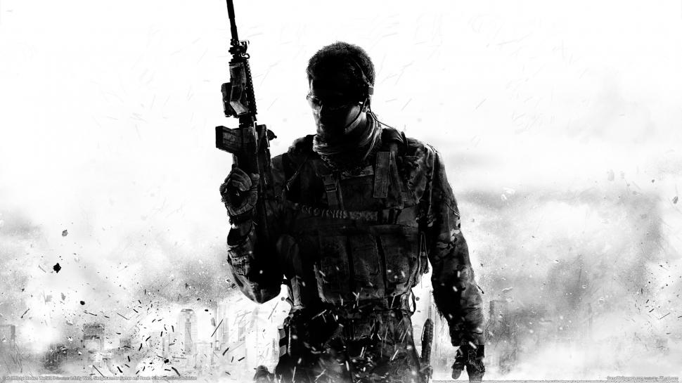 Call of Duty Modern Warfare COD Soldier BW HD wallpaper,video games HD wallpaper,bw HD wallpaper,soldier HD wallpaper,call HD wallpaper,duty HD wallpaper,cod HD wallpaper,modern HD wallpaper,warfare HD wallpaper,1920x1080 wallpaper