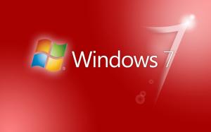 Red Windows 7 wallpaper thumb