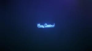 Merry Christmas Neon Lights HD wallpaper thumb
