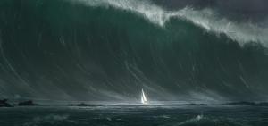 Boat, Ocean, Wave wallpaper thumb