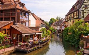 Colmar, Alsace, France, river, houses wallpaper thumb