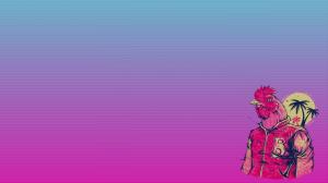 Hotline Miami Pink Rooster HD wallpaper thumb