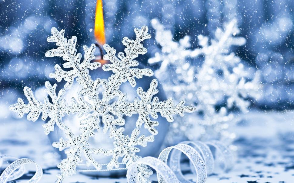 Snowflake wallpaper,candle HD wallpaper,snowflake HD wallpaper,new year HD wallpaper,christmas HD wallpaper,2560x1600 wallpaper