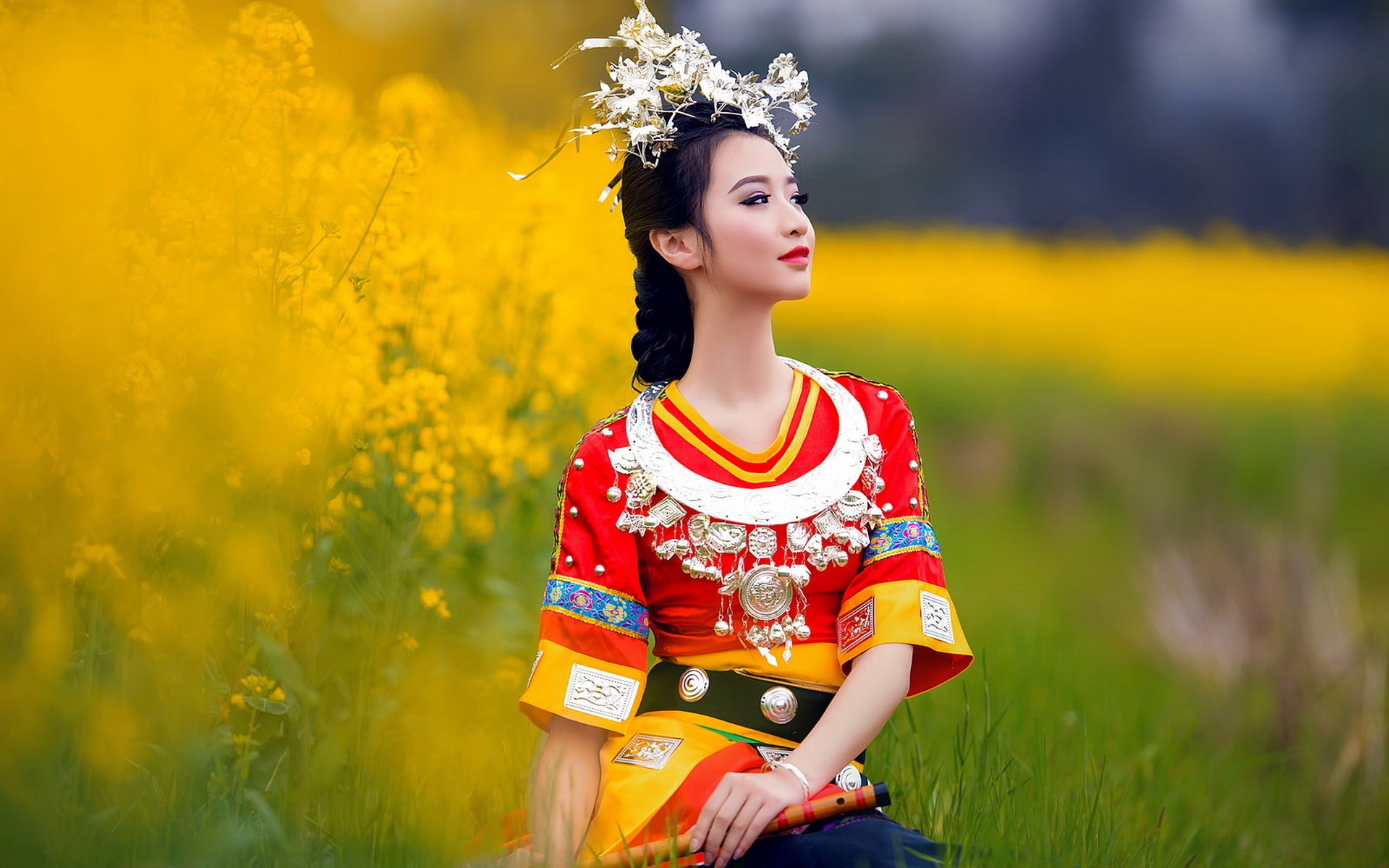 Chinese ethnic minority girls dress wallpaper | girls | Wallpaper Better