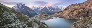 Mont Blanc Massif, sunrise, lake, hut, Graian Alps wallpaper thumb