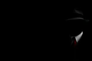 Photography, Black, Man, Hat, White Shirt, Red Tie, Dark Background wallpaper thumb