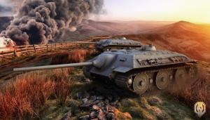 World of Tanks Tanks E-25 Games 3D Graphics wallpaper thumb