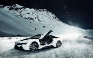 White BMW I8 wallpaper thumb