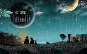 Calendar October  Free Download wallpaper thumb