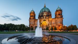 Berliner Dom architecture night germany attractions wallpaper thumb