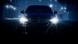 BMW Lights Headlights X6 Night HD wallpaper thumb