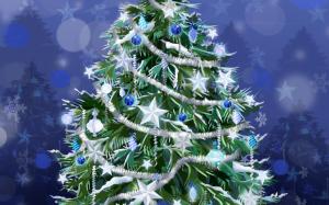 Beautifully Dressed Christmas Tree wallpaper thumb