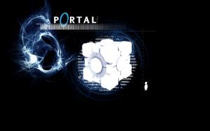 Portal Black HD wallpaper thumb