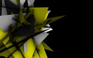 Triangle, Shapes, Black Background wallpaper thumb
