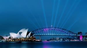 Sydney Australia's Opera House At Night wallpaper thumb