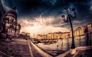 Venice, city, houses, dusk wallpaper thumb