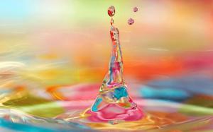Colorful water drop wallpaper thumb
