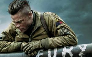 Brad Pitt In Fury 2014 wallpaper thumb