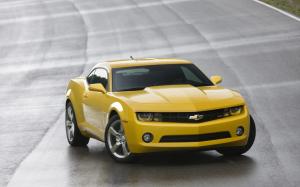Cars, Chevrolet, Famous Brand, Yellow, Speed wallpaper thumb