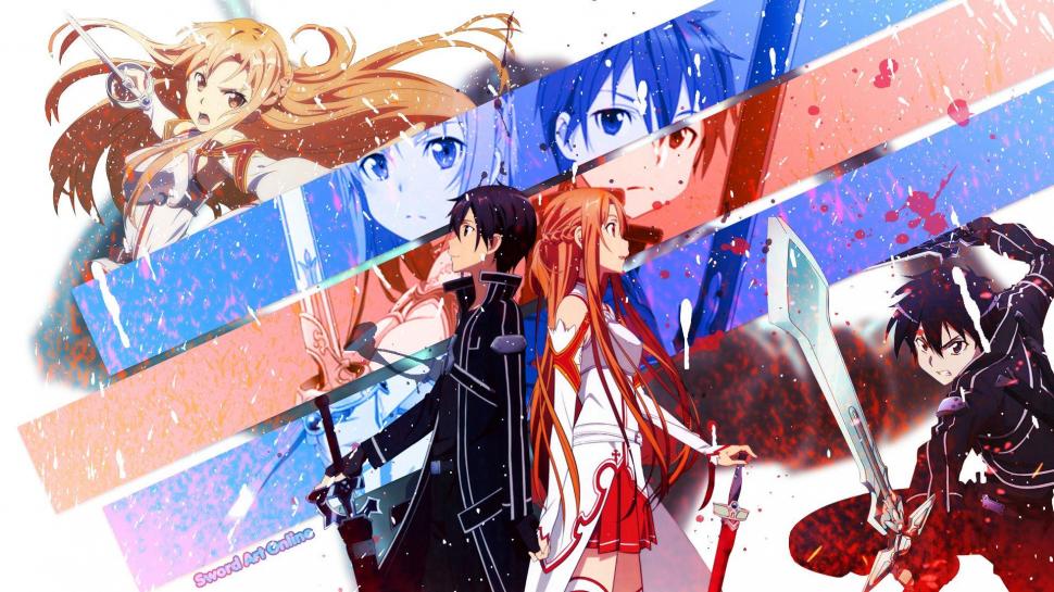 Sword Art Online, Anime Girls, Kirigaya Kazuto, Yuuki Asuna wallpaper,sword art online HD wallpaper,anime girls HD wallpaper,kirigaya kazuto HD wallpaper,yuuki asuna HD wallpaper,1920x1080 wallpaper