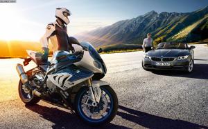 BMW S1000R Sportbike Sunlight 6 Series Mountains HD wallpaper thumb