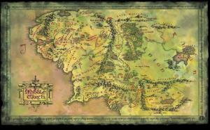 The Lord of the Rings Middle Earth Map HD wallpaper thumb