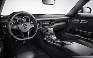 Mercedes Gullwing SLS AMG Interior HD wallpaper thumb