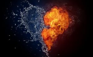 Water and Fire Love wallpaper thumb