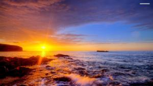 Sunrise On Sea Shore wallpaper thumb
