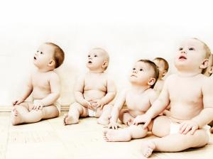 Cute Babies Sitting HD wallpaper thumb
