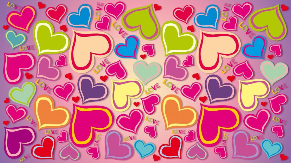 Colorful hearts, love wallpaper,Colorful HD wallpaper,Hearts HD wallpaper,Love HD wallpaper,2560x1440 wallpaper