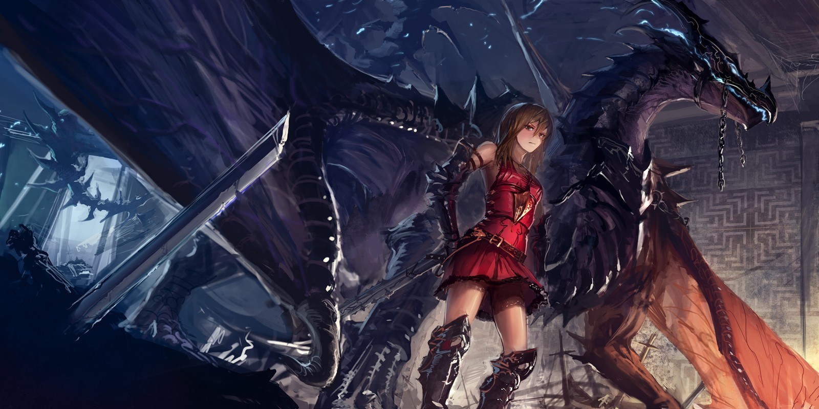 Anime Girl Wallpaper Dragon gambar ke 11