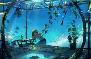 Original Characters, Underwater, Anime Girls wallpaper thumb