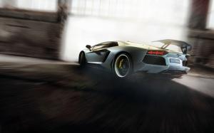 Lamborghini Aventador supercar high speed wallpaper thumb