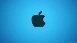 Apple Logo Blue wallpaper thumb