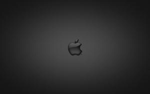 Apple in Glass Black wallpaper thumb