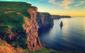 Water Sunset Landscapes Nature Rocks Ireland Cliffs Moher Sea Shorelines Waterscapes Best wallpaper thumb