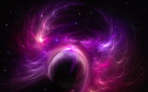 Universe planet purple storm wallpaper thumb