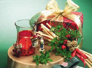 gift cup, santa claus, snowman, horse, toys, cinnamon, herbs wallpaper thumb
