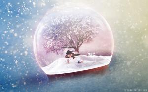December Frost in  Glass wallpaper thumb