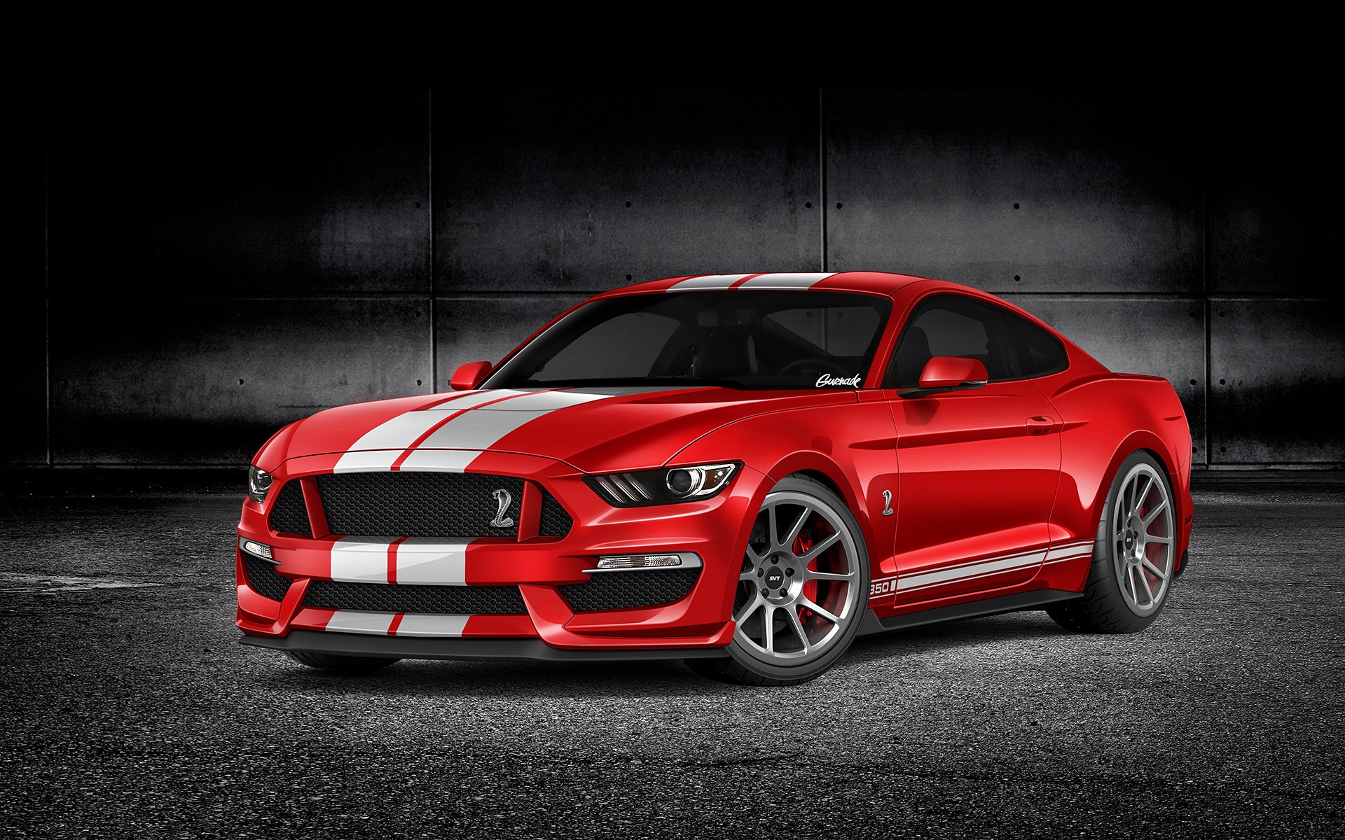 Ford Mustang Gt350 Red Car Front View Wallpaper Cars Wallpaper Better