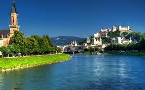 Salzach River Salzburg wallpaper thumb